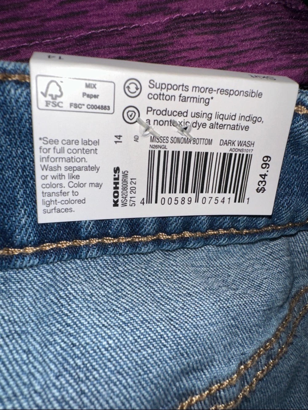 Sonoma Blue Denim Midi Skirt - Picture 11 of 12
